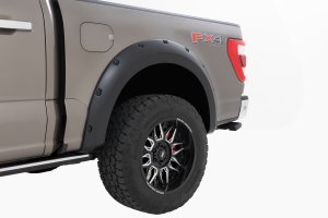 Ford F-150 Pocket Fender Flares - Rough Country - Rugged Riveted Style - E9 Argon Blue - '21-'26 Ford F-150 Pocket Fender Flares - Rough Country - Rugged Riveted Style - E9 Argon Blue - '21-'26